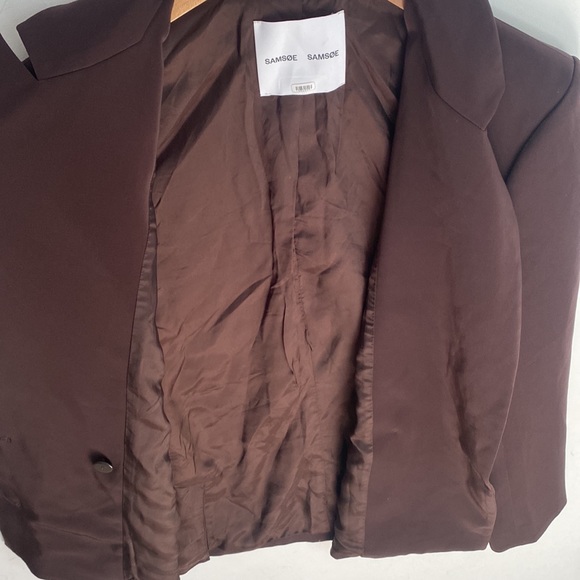 RTR SAMSOE SAMSOE Hoys blazer 7331 color mole DoubleBreasted Blazer, Size Medium - Picture 10 of 16